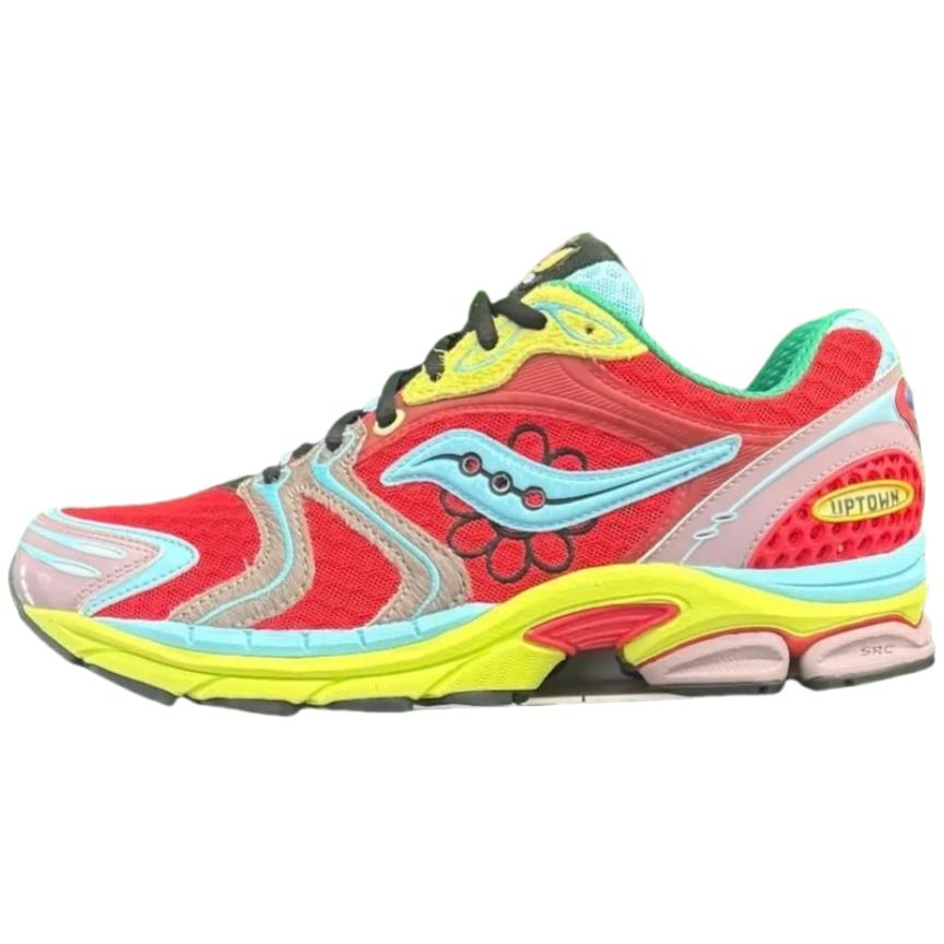 Jae Tips x Saucony ProGrid Triumph Victory 4 Устойчивые к истиранию Низкие Беговые кроссовки Унисекс Красный Синий S70966-1