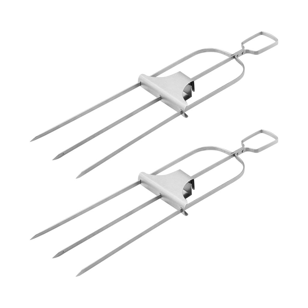 4 шампура, 14-дюймовая нержавеющая сталь, 3 остроконечные металлические шампуры с толкателями, овощи, зефир