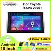 Для Toyota RAV4 2020+ Навигация GPS Android Автомагнитола Мультимедийный плеер Стерео wifi+4G Carplay Авто видео