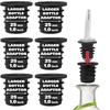 1/4/6pcs Liquor Pourer Adapters Perfect For Large Olive Oil Bottles And Liquor Bottles Up To 1 Inch/25mm Bottle mouth adapter