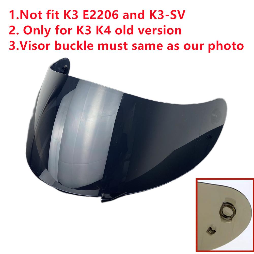 Козырек для шлема AGV Old K3 K4 Аксессуары для шлема Viseira Capacete Замена Солнцезащитная линза Антизапотевающее покрытие Защита от УФ-излучения Lentes