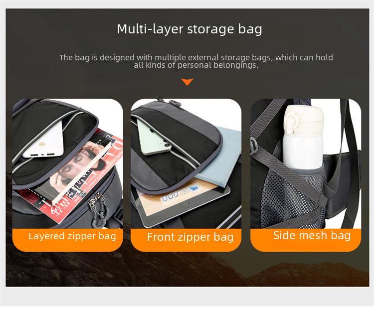 Водонепроницаемый светоотражающий альпинистский рюкзак: Вместительная многофункциональная сумка для походов на открытом воздухе