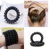 1PC Women Ladies Hair Bands New Black Elastic Rubber Telephone Wire Style Hair Ties & Plastic Rope
