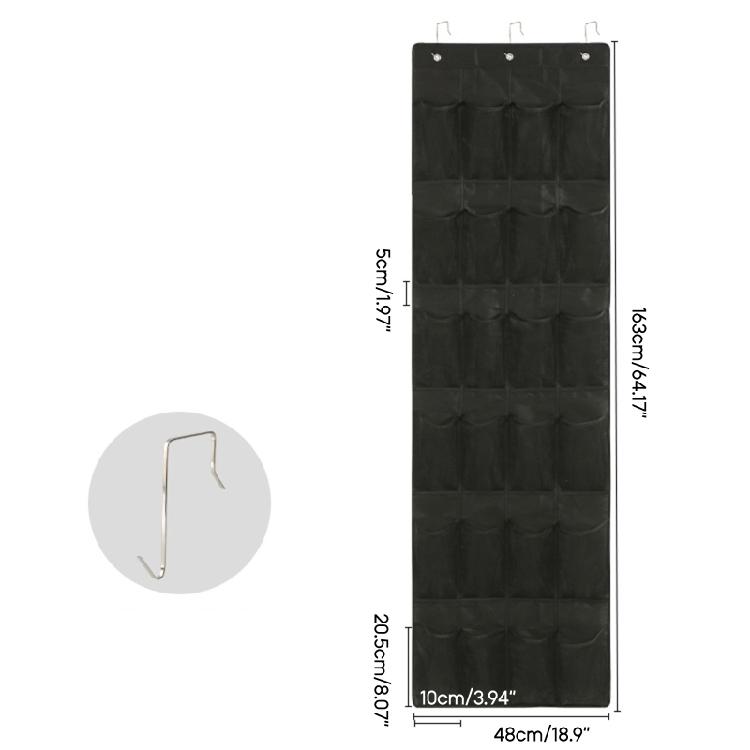 24/28 Grid Shoes Organizer Door Storage Holder Hanging Shoe Rack for Women Men