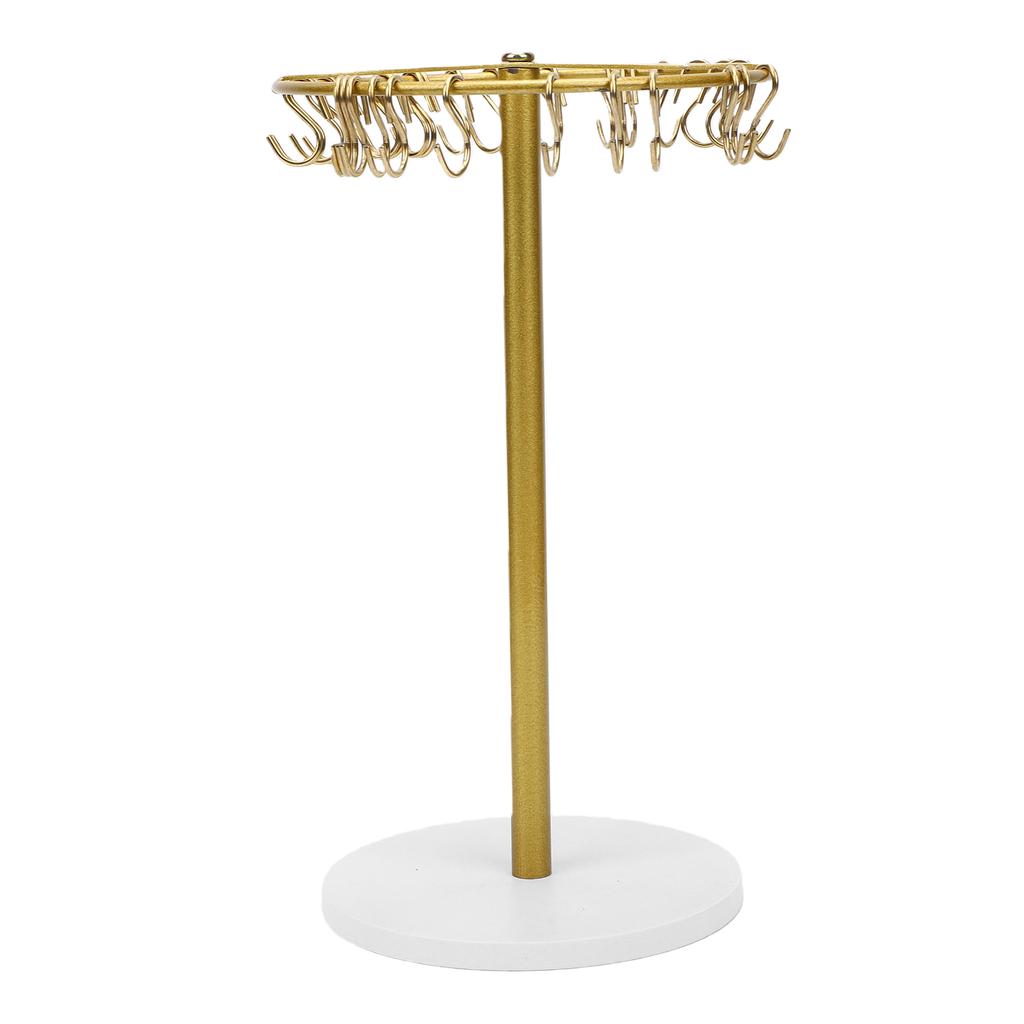 Headband Holder Organizer Metal Hair Hoop Display Stand Hair Accessories Storage Rack with 30 Hanging Hooks for Home