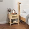 MDF Nightstand with Drawer, 40x40x48.4 cm