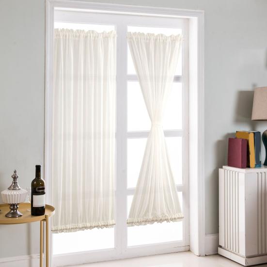 Штора с кулиской для двери, Тепловая штора для французской двери, Затемняющая панель для комнаты, Конфиденциальность, Блэкаут штора для кухонных дверей и дверей патио