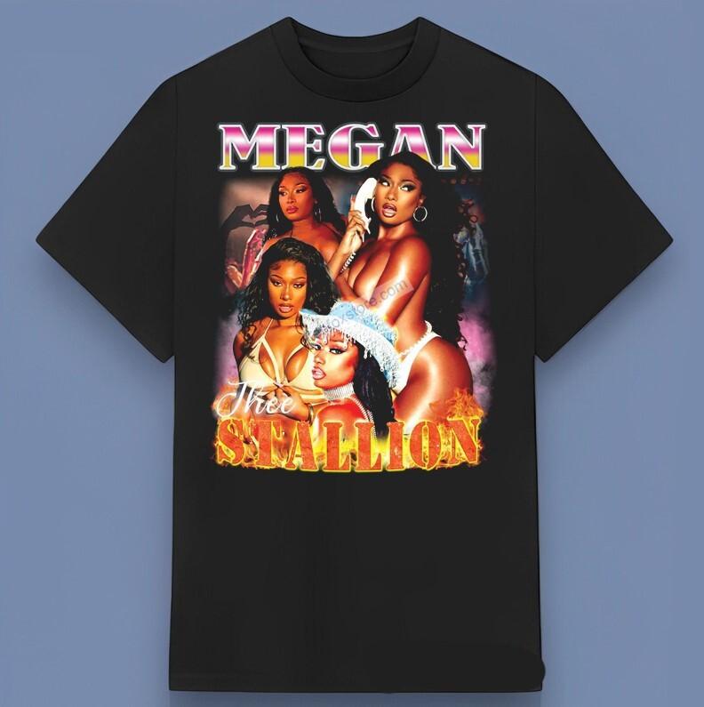 Новый! Унисекс Футболки Megan The Stallion Подарок Для Фанатов Подарок Все Размеры S-4XL
