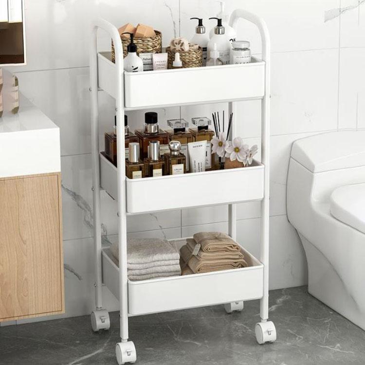 Стеллаж для хранения на тележке Напольный стеллаж для хранения Кухонный стеллаж для хранения Портативная корзина для овощей Стеллаж для хранения закусок Стойка для хранения туалета Мобильная сортировочная стойка Артефакт