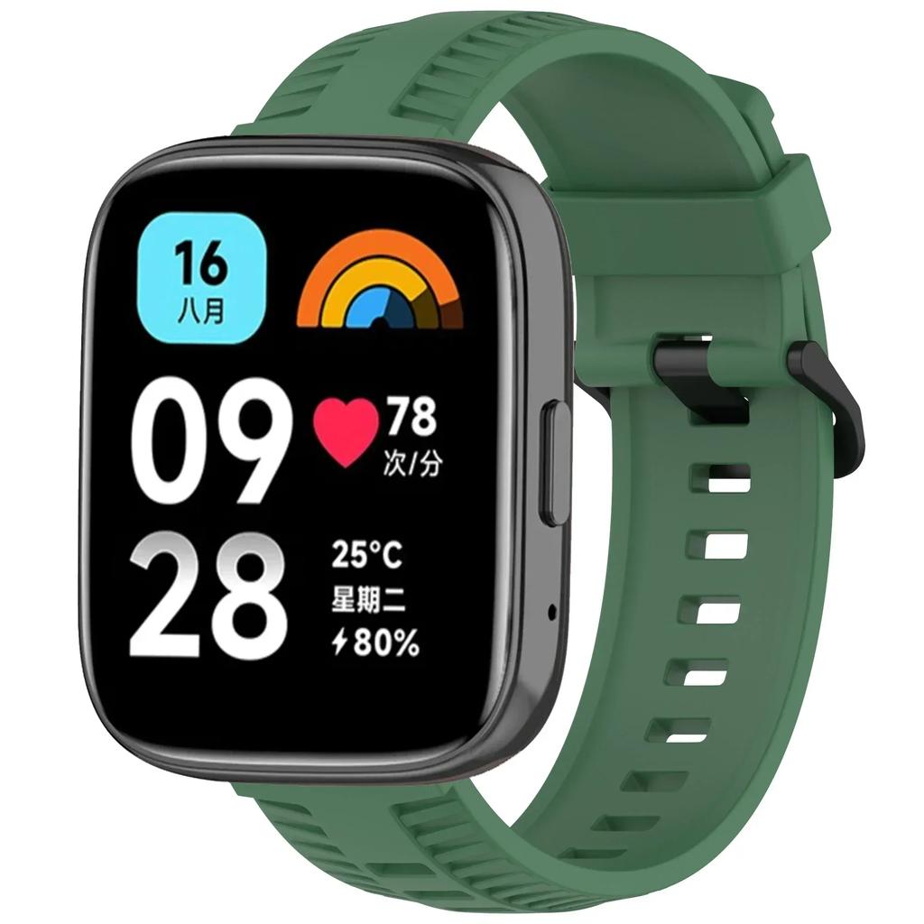 Силиконовый ремешок для Xiaomi Redmi Watch 3 Active/Lite Спортивный браслет для Redmi Watch 5 Active 22 мм Ремешок Браслет Аксессуары