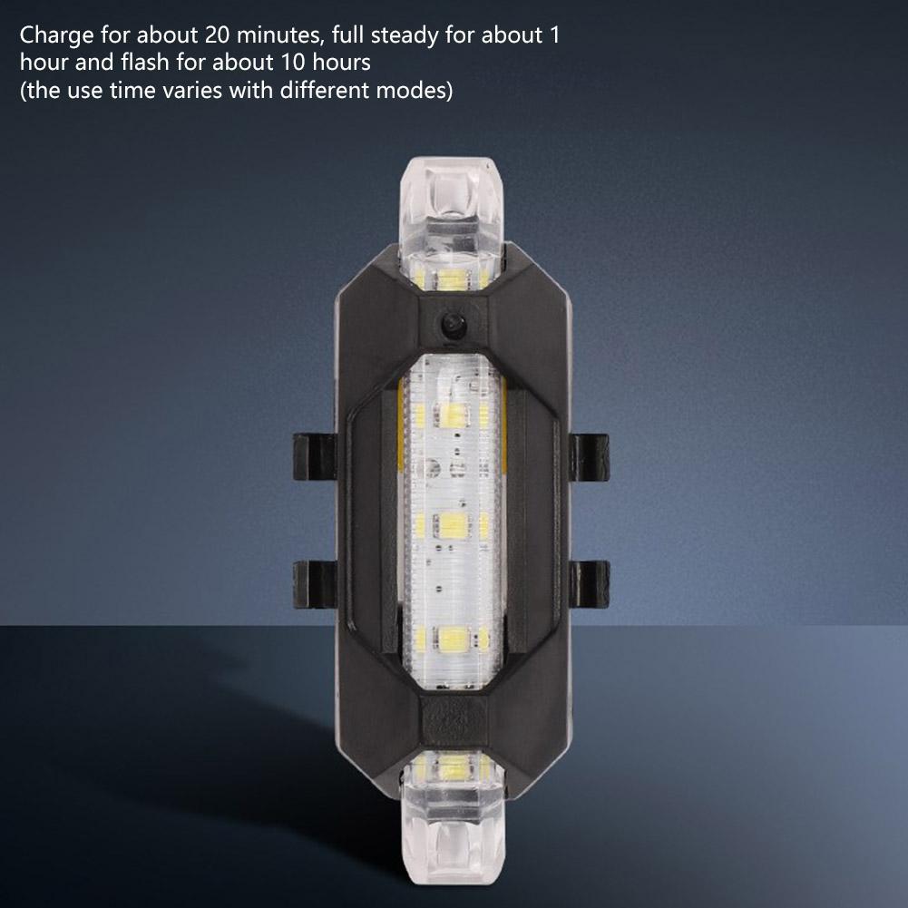 Мотоциклетные фонари Мини USB перезаряжаемые проблесковые маячки для дронов Горный велосипед Велосипедный фонарь Предупреждающий световой сигнал безопасности Светодиодный указатель поворота