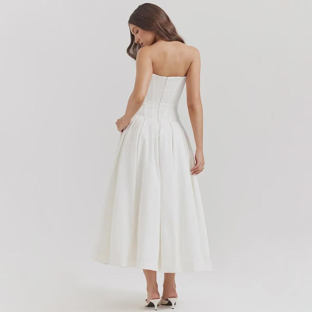 Весна 2024 г. Сексуальное длинное платье-труба в европейском и американском стиле с V-образным вырезом на талии