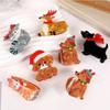 Cartoon Cat Hair Clip Puppy Christmas Elk Shark Clip Fashion Animal Dog Hair Claw Girl