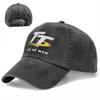 2023 Isle Of Man TT Races Merch Unisex Women Trucker Hat Motorcycle Racing Distressed Denim Washed Caps Hat Gift Snapback Cap