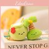 Tortoise Slippers Fruit Shaped Plush Keychain Toy Short Material Gifts Doll