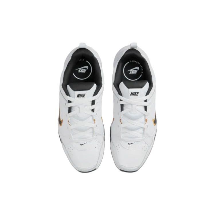 Nike Defy All Day White Black Gold Unisex Sneakers Gold-Suede DJ1196-103