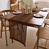 Log Woven Fringed Table Flag Cotton And Linen Retro Long Tablecloth Coffee Table Pad Cabinet Cover Cloth Shoe Cabinet Decorative Cloth