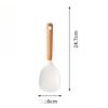 Food Grade Silicone Kitchen Utensils Set Beech Wood Handle Heat Resistant Non-Stick Cookware Spatula Spoon Whisk Tongs