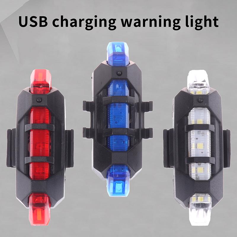Водонепроницаемый задний фонарь для велосипеда с USB-зарядкой, наружный ночной фонарь для велоспорта, сигнальный фонарь для ночной езды, аксессуары для горных и шоссейных велосипедов