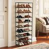 10 Tiers Shoe Rack Tall 30 Pairs Shoe Organizer Sturdy Shoe Shelf for Entryway Shoe Storage for Closet Bedroom