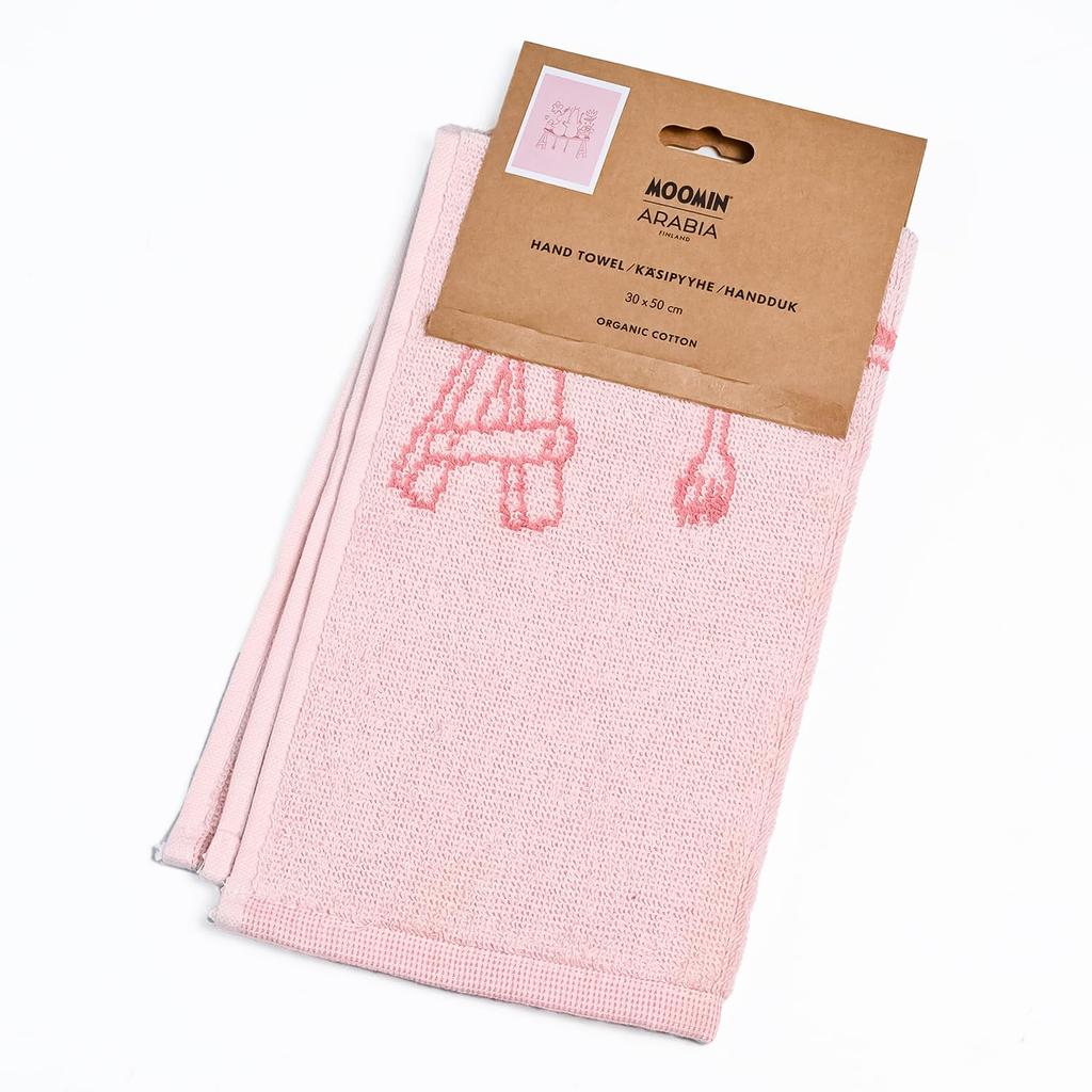 Arabia Гостевое лицо 30см x Муми-тролль Финское полотенце, Полотенце, Полотенце, 50см, Любовь, Розовый, 1072618, Скандинавский, [Продукт]