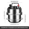Outdoor Camping 2L Pressure Cooker Rice Cooker Multifunctional Cooker Stainless Steel Cooking Pot