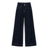 Anti-wrinkle non-ironing micro-pull pants for women's summer and autumn new drape floor high waist thin versatile casual jeans for women