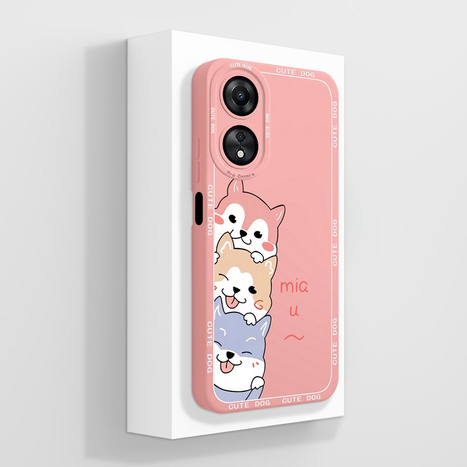 Для Oppo A58 A78 4G 5G чехол Роскошный модный противоударный противоударный противоударный квадратный матовый мягкий жидкий силиконовый протектор экрана для бамперов Oppo