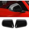 Hoolcar Side View Mirror Cover Decals ABS Rearview Mirrors Trim Exterior Accessories for 2015-2022 Ford Mustang, Black, 2PCs