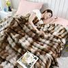 Супермягкий платок-одеяло из искусственного кроличьего меха, согревающий и уютный для четырех сезонов, платок-одеяло из молочного флиса для кондиционирования воздуха