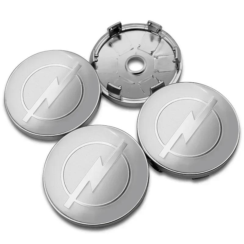 4Pcs 56mm Car Wheel Stickers Center Hub Cap Car Emblem Badge For Opel Astra j g Insignia Corsa d Vectra c Zafira a Auto Gadgets