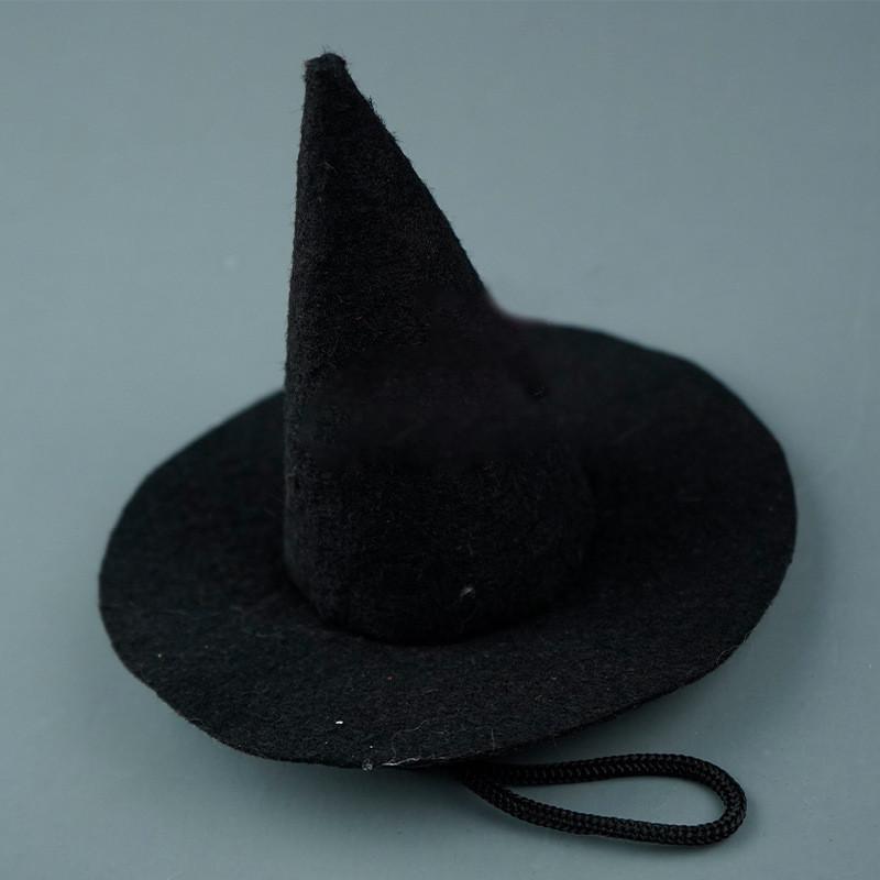 Witch Pet Hat Costume Accessory With Pumpkin And Bat Designs For Wear Halloween