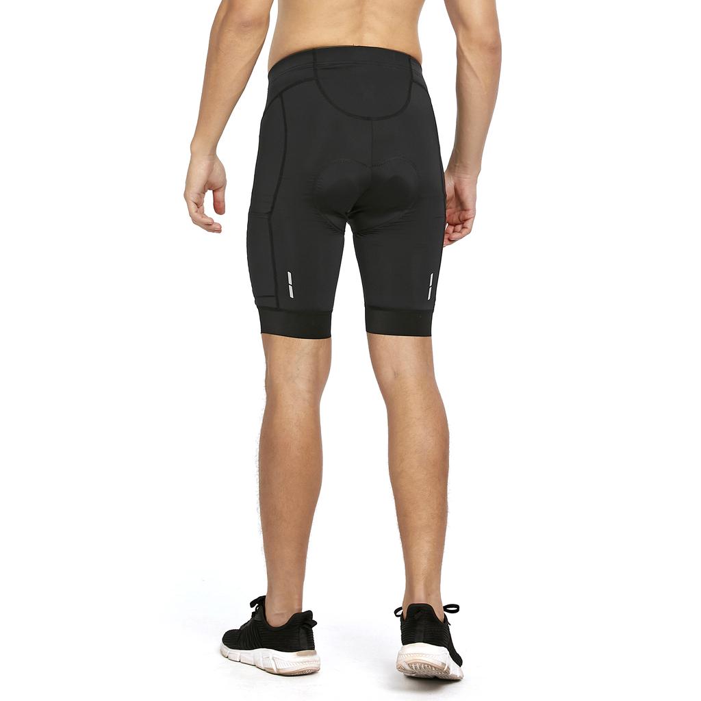 Men"s Padded Bike Shorts Breathable Quick Dry Elastic Cycling Shorts with Pockets