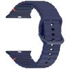 GlacierX Silicone Colored Buckle Midnight Blue Smartwatch Strap for Apple Watch 42/44/45/49mm Navy Blue