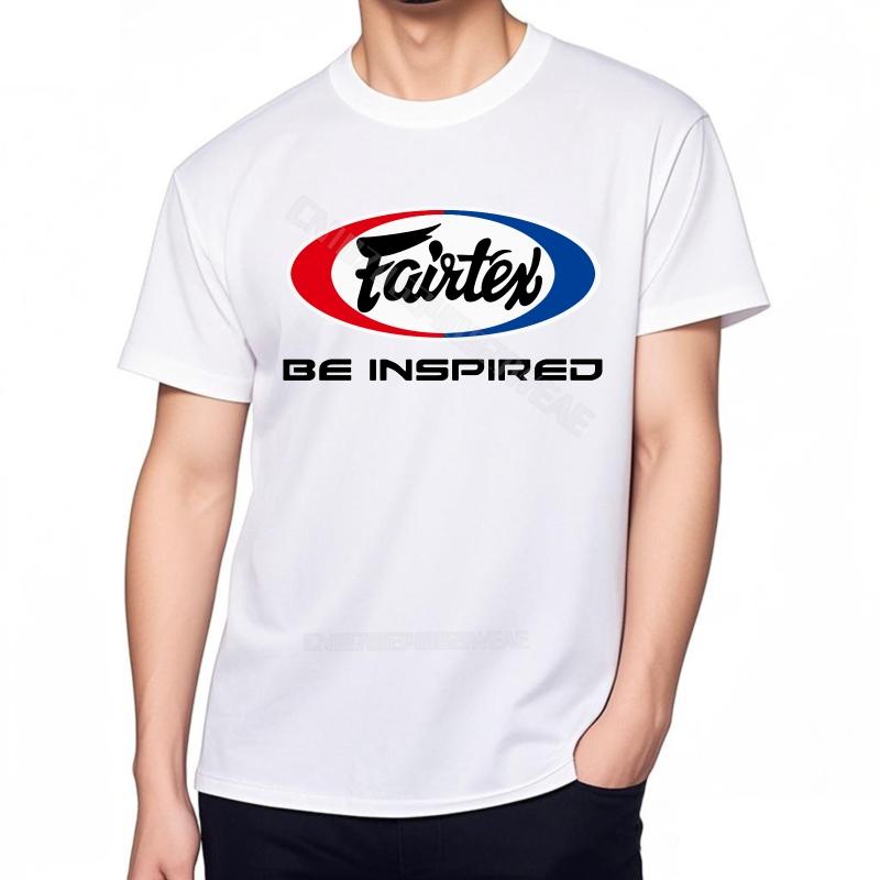 Футболки для унисекс Винтажная мода Футболка Логотип Fairtex Вдохновляйся Дышащая Дешевая футболка Ретро Дышащая Повседневная футболка
