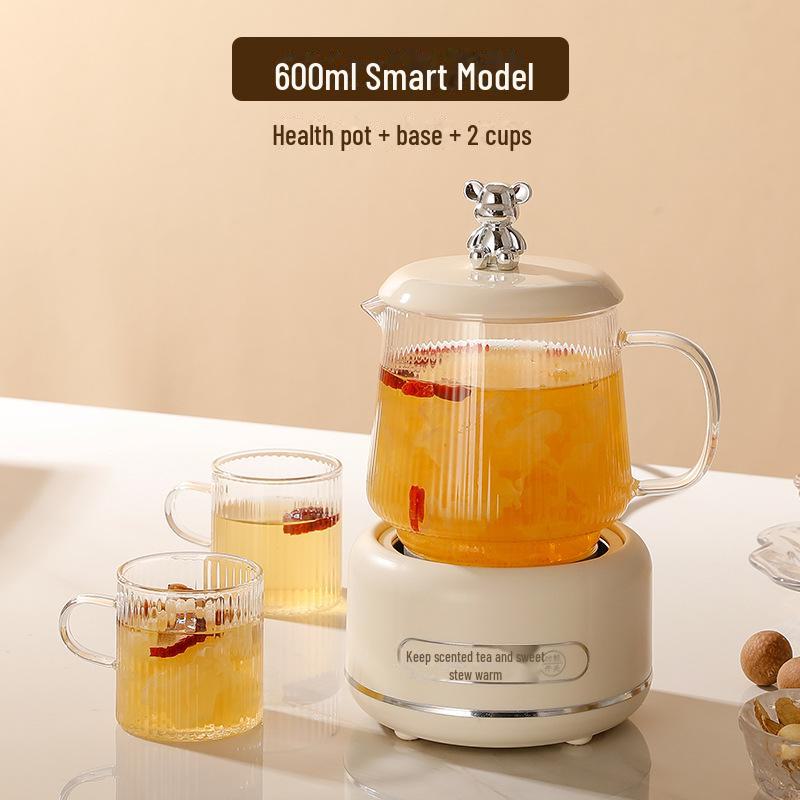 "Multi-functional Glass Tea Maker Kettle for Home and Office - Small Electric Flower Teapot Gift"