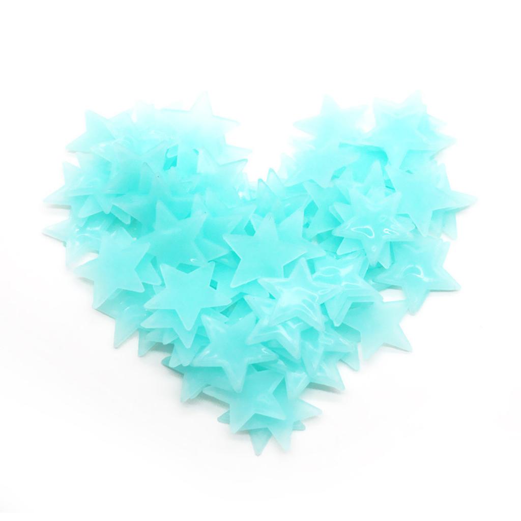 Glow-in-Dark Star Wall Sticker Set Adhesive Bright and Realistic Stars for Starry Sky Kids Bedroom Wall Decor