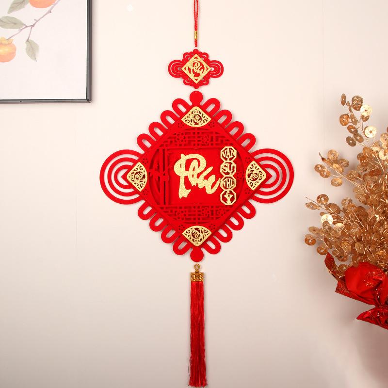 Spring Festival Hanging DIY Chinese Knot Ornament Vietnamese Chinese Style Tassel Pendant Decorations 2025 Tet