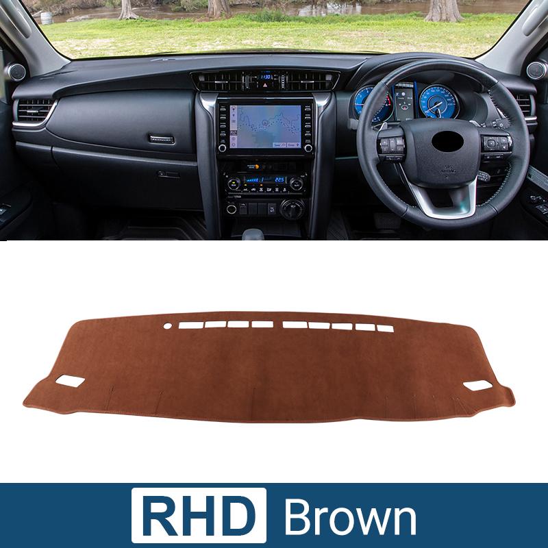 Для Toyota Fortuner AN150 AN160 2015-2017 2018 2019 2020 2021 2022 2023 крышка приборной панели автомобиля избегает попадания света коврик анти-УФ