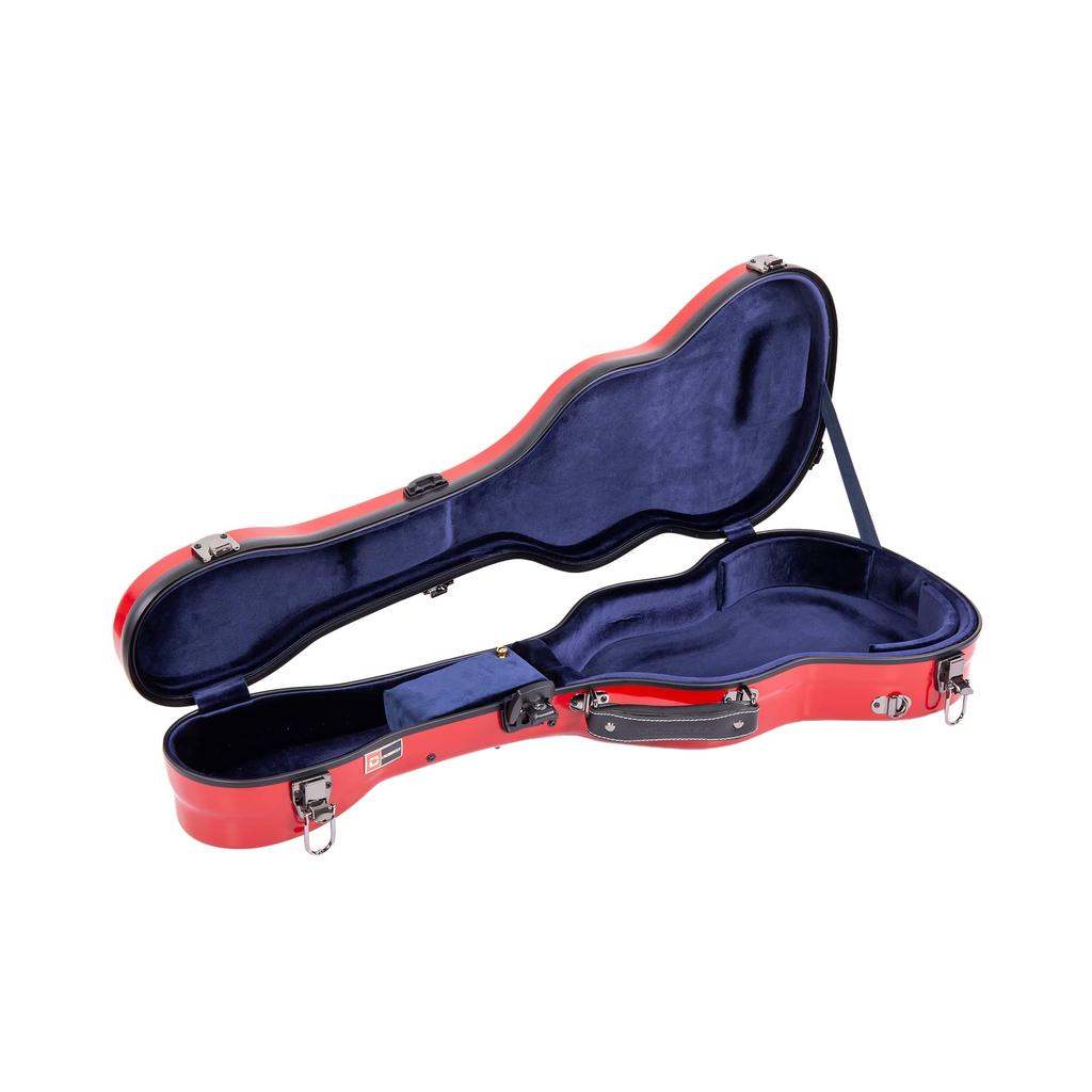CROSSROCK CRF1000BURD Стекловолоконный Жесткий Кейс для Баритон Укулеле Красный
