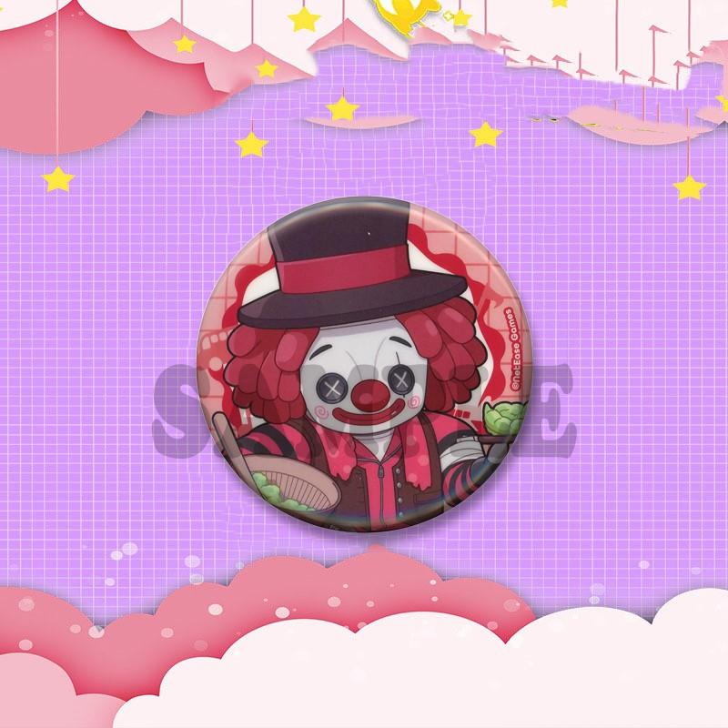 Game Peripheral Identity V Round Brooch Cartoon Emma Emily Lanternist Badges DIY Clothes Backpack Accessories Jewelry Pins Gifts