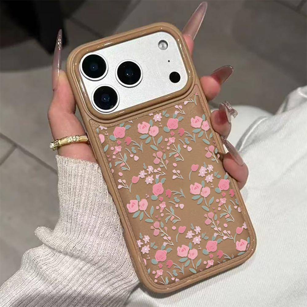 Синий Премиальный Цветочный Чехол Для Телефона Для IPhone 17 17Air 16 15 Чехол Для IPhone 11 13 12 14 Pro Max 16 15 14 Plus Чехол Funda