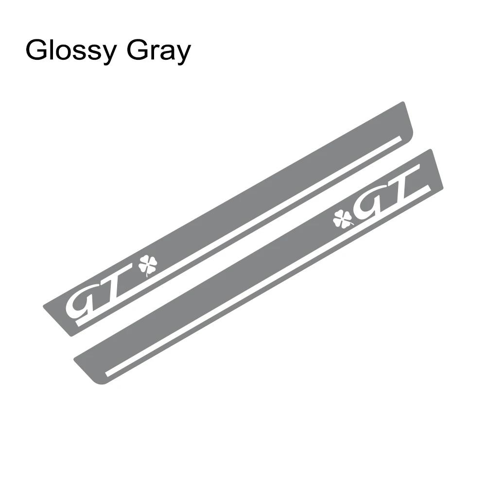 2pcs Car Side Skirt Vinyl Film Stickers GT Styling PVC Decor Decals For Alfa Romeo Giulietta Auto SUV Tuning Accessories zw0