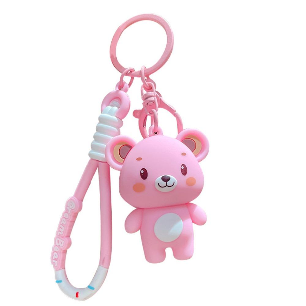 Украшение для ключей Мультяшные куклы Подвеска Животное Автомобильный брелок Изысканный брелок в виде медведя Kawaii Подарки