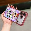 Cool Girl P-Powerpuffs Phone Case for Samsung Galaxy A57 A56 A55 A54 A53 A52 A37 A36 A16 A06 4G 5G Anti-drop Transparent Cover