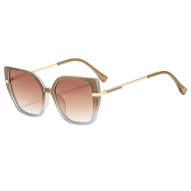 European and American style sunglasses, featuring a unique square frame design, perfect for street style, outdoor fashion, sun protection, and UV