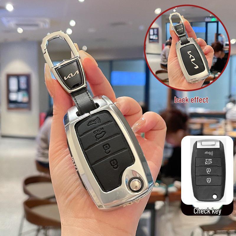 17-Model Kia K2 Anniversary Edition Key Case for Old Model K3S, Jiahua K4 Folding Key Cover