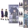 Wednesday Adams Black Dress Cosplay Attire With Comfortable Polyester For Costume Parties