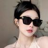 Солнцезащитные очки Женские Квадратные Круглые Лицо Тонкие Анти-ультрафиолетовые UV400 Солнцезащитные очки Мужские