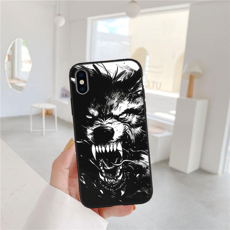LO7 Animal Wolf Soft Shell Phone Case for Samsung Galaxy Note 10 20 S23 S24 S25 Ultra FE Plus Edge Lite A02S A35 A07 A17